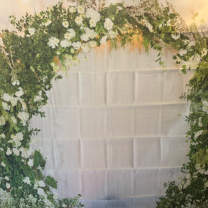 Fotobox Blumenbogen Hintergrund